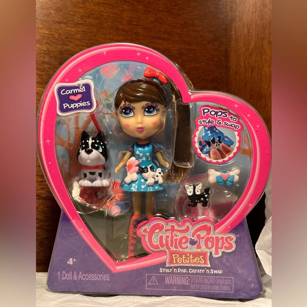 NIB Cutie Pops Petites Carmel puppies NEW